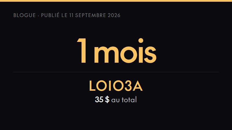 Chiffre clé de l'article : 1 mois — ce que 50 000 $ achètent à 4 %